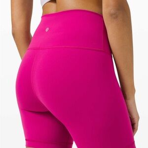 Super Cute Lululemon Wunder Train High-Rise Shorts 6" - Sz 10 -Ripened Raspberry